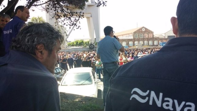 Protesta de trabajadores de Navantia en Ferrol