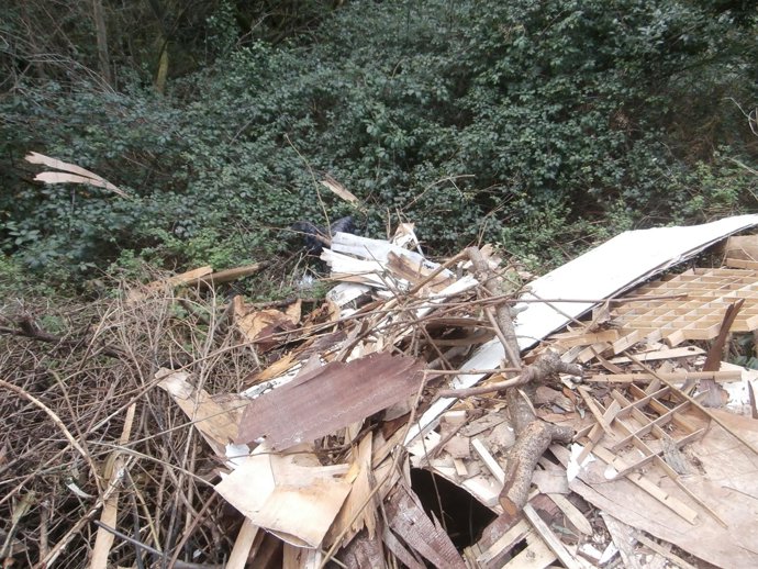 Vertedero ilegal en Illas