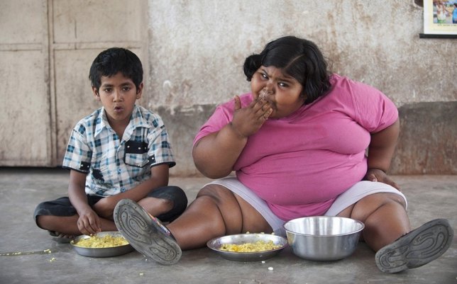 Niños comiendo, obesidad