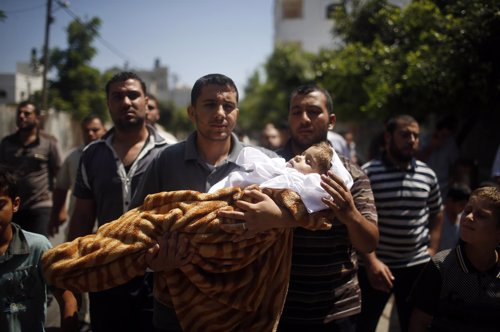 Una niña muerta en Gaza por los bombardeos israelíes