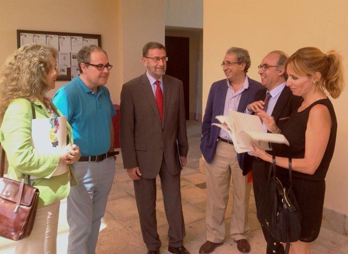 Gracia, hoy antes de participar en los cursos