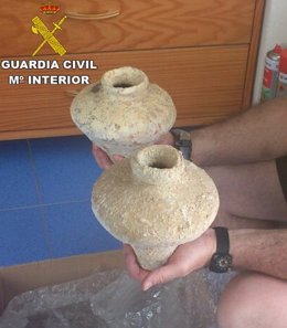 Piezas arqueológicas intervenidas