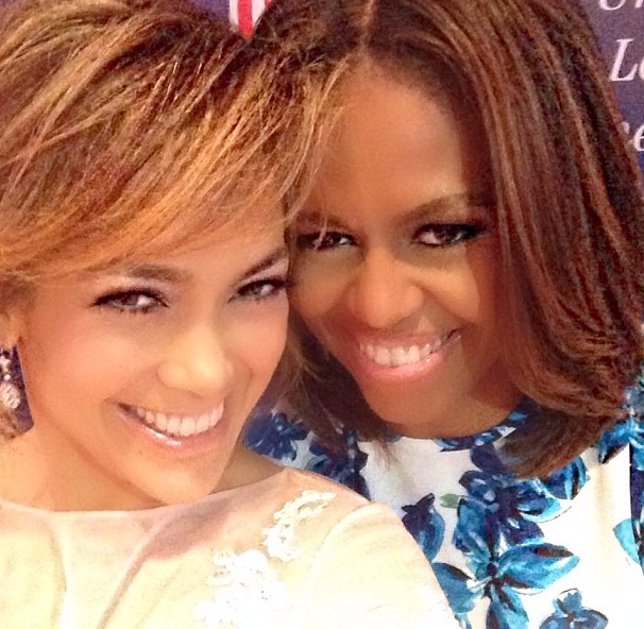 Michelle Obama y Jennifer Lopez