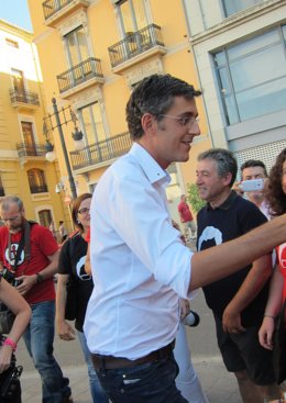 El candidato a la Secretaría General del PSOE Eduardo Madina
