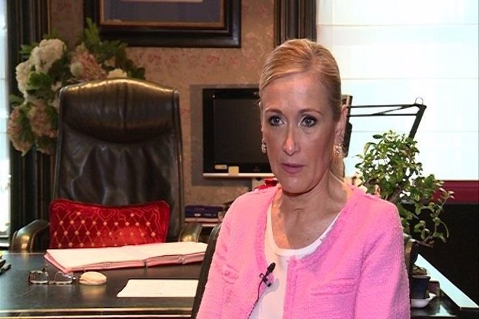 Cristina Cifuentes en una entrevista a Europa Press.