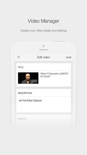 YouTube Creator Studio desde iTunes