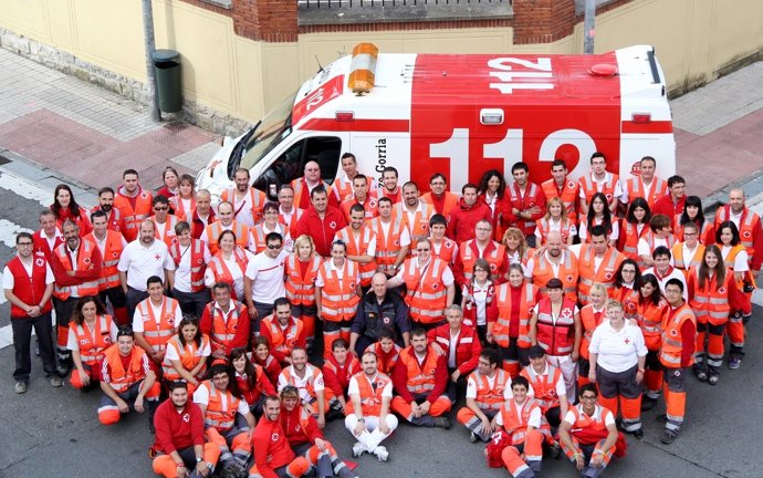 Voluntarios de Cruz Roja Navarra en Sanfermines.