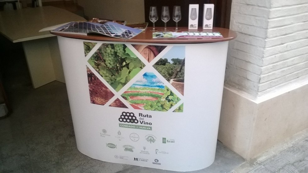 Stand de la ruta del vino. 
