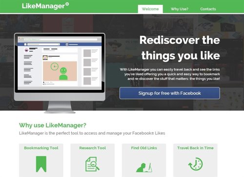 LikeManager te permite buscar los 'likes' antiguos en Facebook