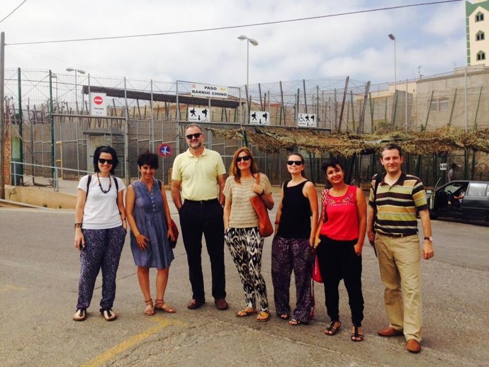 Visita de la comisión parlamentaria a Melilla