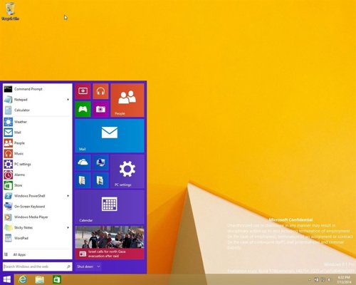 Imágenes filtradas de Windows 9 muestran un nuevo botón de inicio