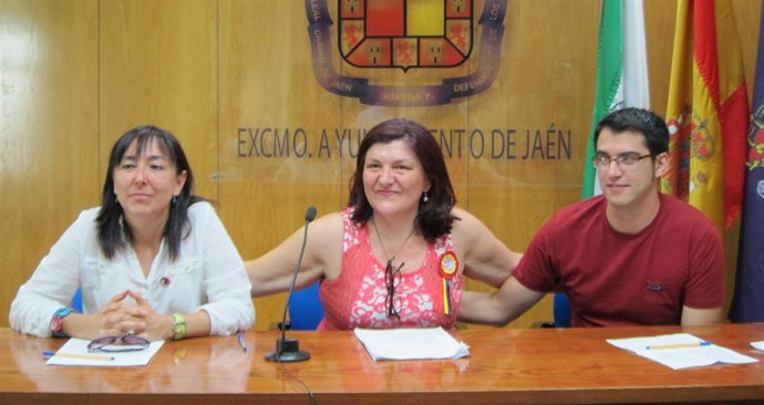 Rueda de prensa del grupo municipal de IU en el Ayuntamiento de Jaén