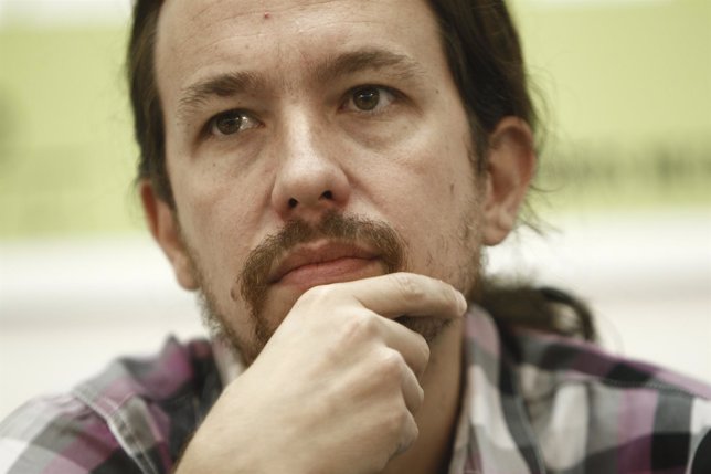 Pablo Iglesias en la presentación de un libro