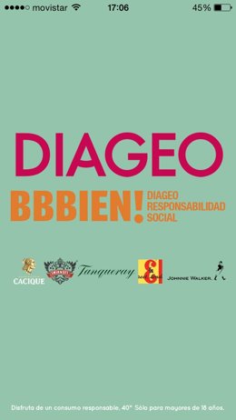 Aplicación BBBien! de Diageo