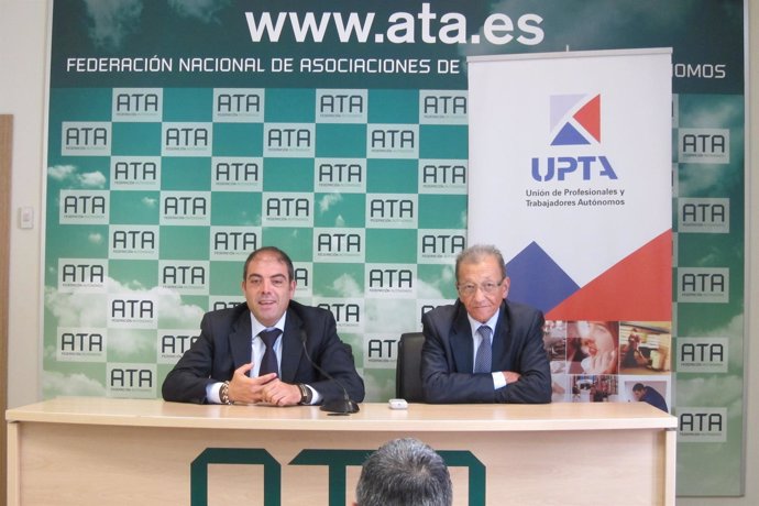 Los secretarios generales de ATA y UPTA, Lorenzo Amor y Sebastián Reyna