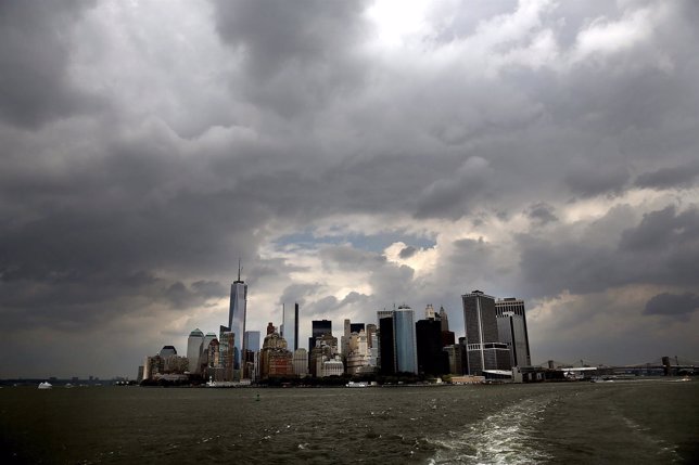 NEW YORK, NY - JUNE 11:  Buildings on the Manhattan skyline are seen from the St