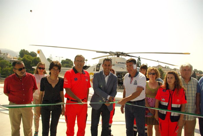 Inauguración helipuerto nerja dani perez y armijo 