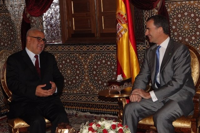 Felipe VI y Abdelilá Benkirane