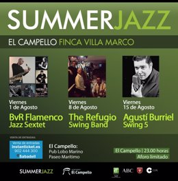 Cartel de la VI edición del SummerJazz en Villa Marco 