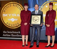 Qatar Airways, reconocida como mejor aerolínea de Oriente Medio en los premios Skytrax