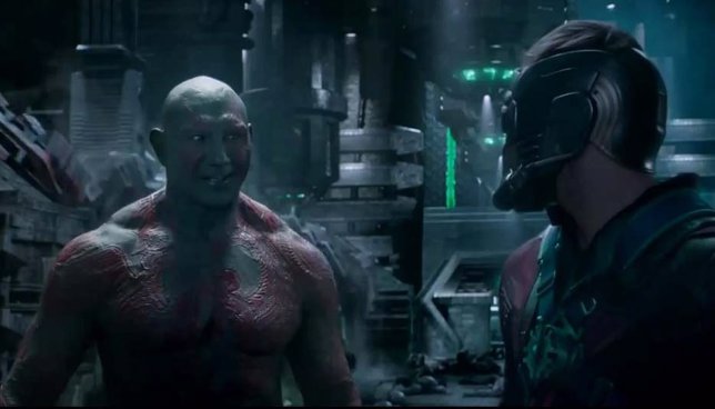 Drax y Star-Lord en Guardianes de la galaxia