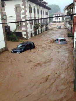 Inundaciones del 4 de julio en Elizondo.
