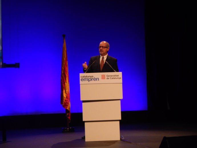 El conseller Puig en el marco del I Congreso Catalunya Emprende