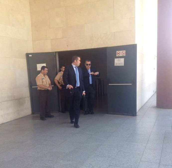 Juan Soler tras declarar en el juzgado 