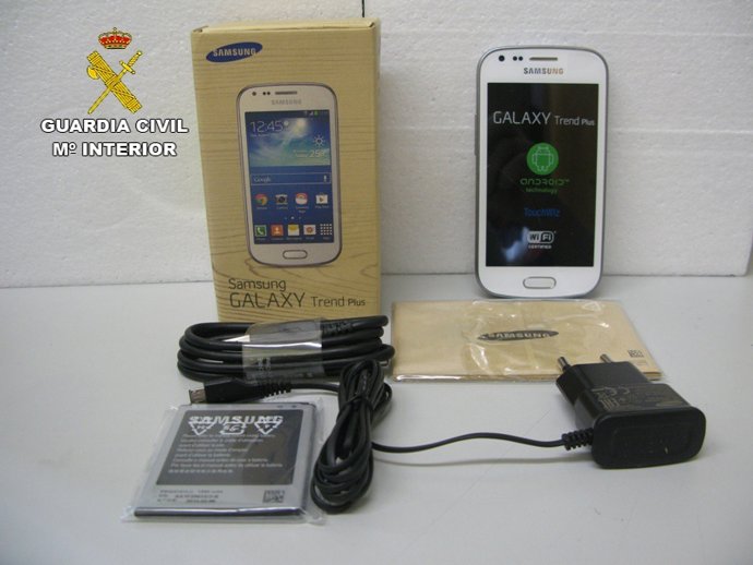 Imagen de uno de los móviles incautados. 