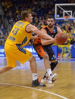Bojan Dubljevic del Valencia Basket en el partido ante el Alba Berlín