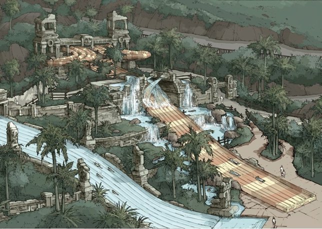 Templo del agua en Aqualand Maspalomas