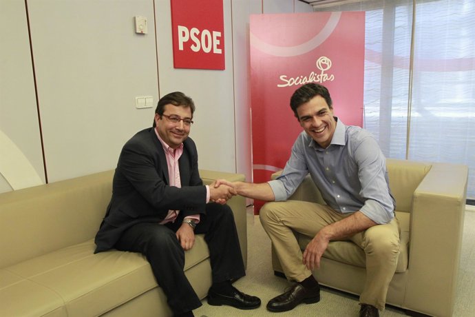 Pedro Sánchez y Gillermo Fernández Vara