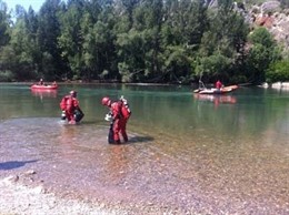 Simulacro de rescate en Camarasa
