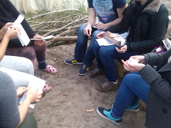 Reparto de material informativo a prostitutas. 