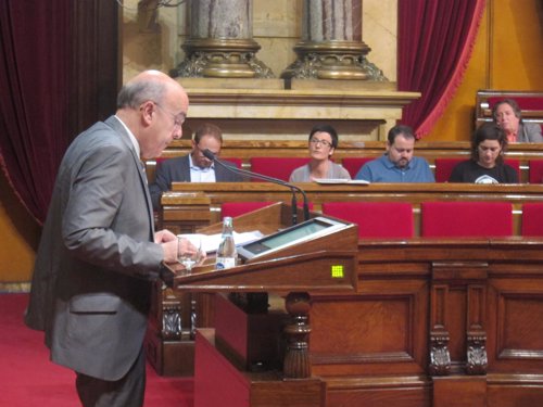 Boi Ruiz, en el pleno del Parlament