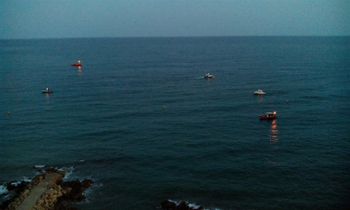 El dispositivo de búsqueda a la altura de las calas de la Cantera