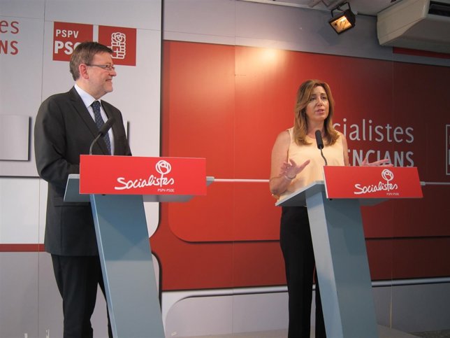 Díaz y Puig en un acto en Valencia