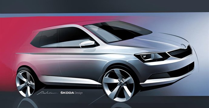 Boceto de diseño del nuevo Skoda Fabia