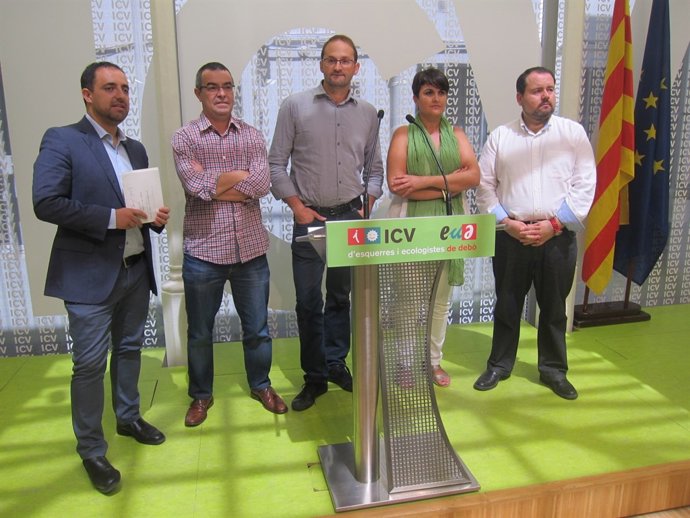 F.Mohedano, J.Del Río (Avancem), J.Herrera (ICV), A.Peláez (Avancem) y J.Mena.