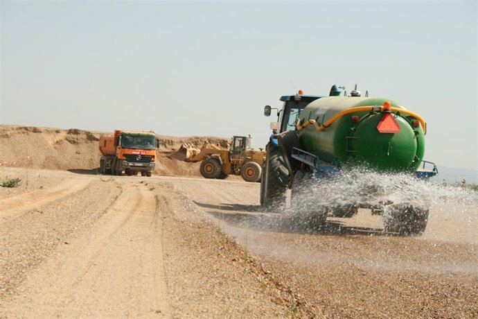 Obras en La Rinconada.