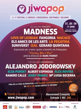Cartel del festival Jiwapop