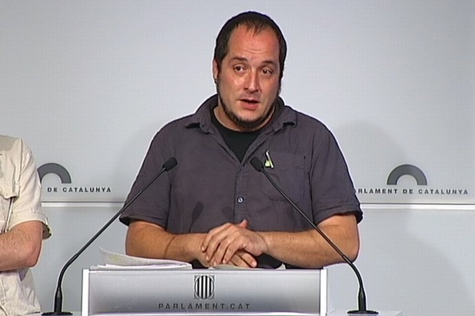 Diputado de la CUP en el Parlament, David Fernàndez.