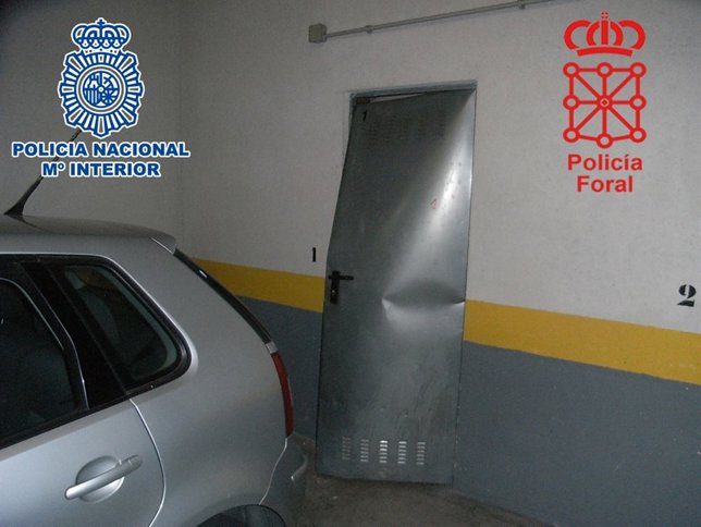 Entrada a uno de los trasteros donde se produjeron los robos