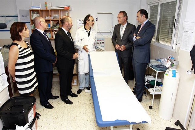 Alberto Fabra en su visita al Campello