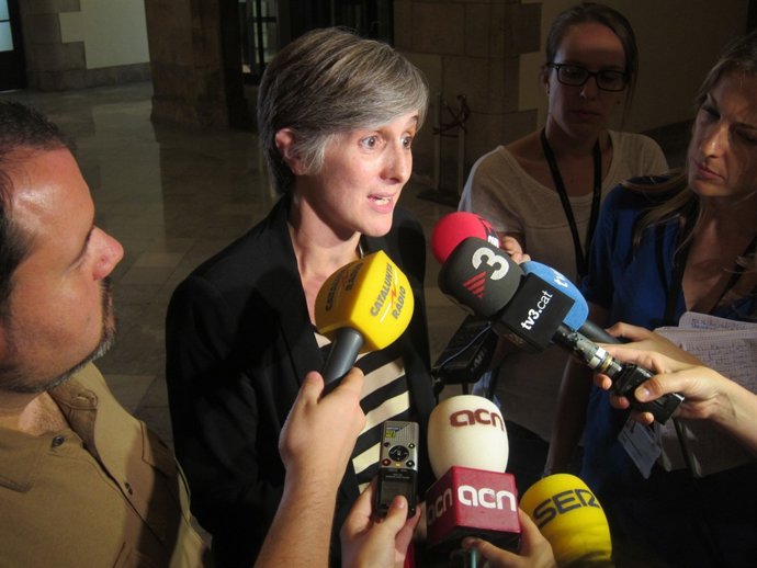 La portavoz de ICV-EUiA en el Parlament, Dolors Camats