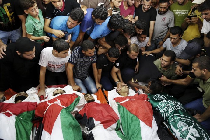 Palestinos muertos por ataques israelíes en Jan Yunís, en la Franja de Gaza