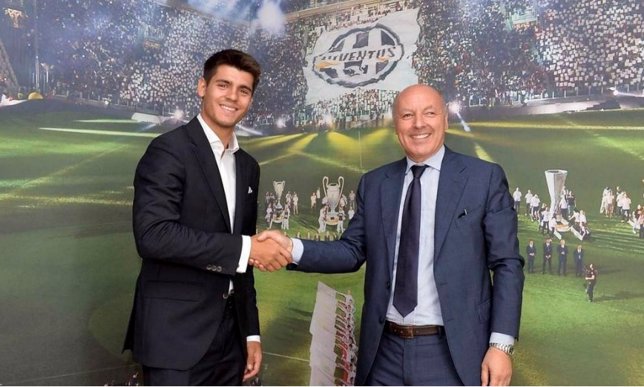 Alvaro Morata firma su acuerdo con la Juventus