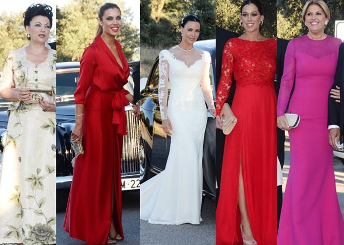 Los estilismos de las invitadas a la boda de Vania y René