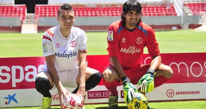 Iago Aspas y Barbosa, nuevos jugadores del Sevilla