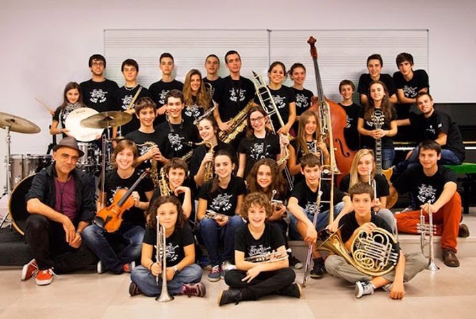 La joven orquesta Big Band de Sant Andreu
